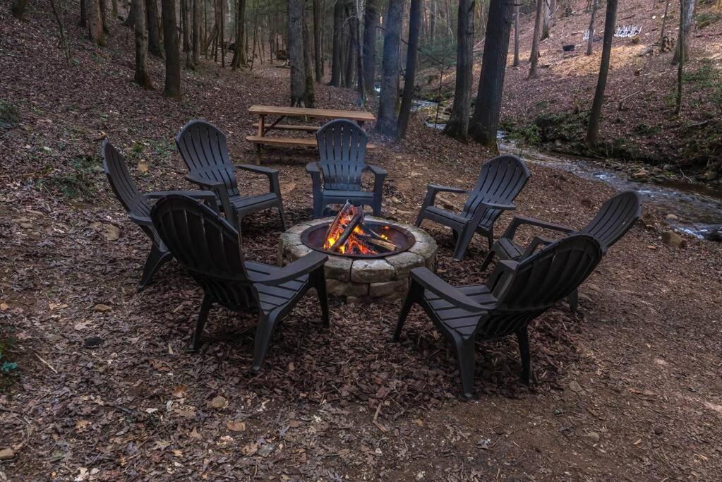 Private Creekside Cabin+Hot Tub,Pool Table, & Pets Ellijay Dış mekan fotoğraf